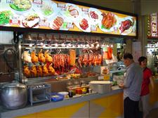 food stall at a singapore hawker center