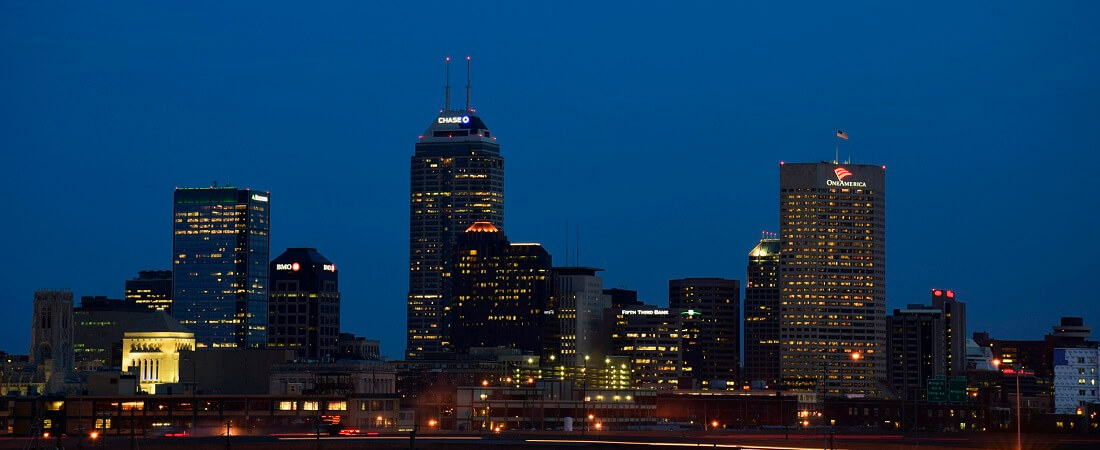 Downtown Indy. Chris Bowman. Flickr. 13990589584_cfbbb22e05_o