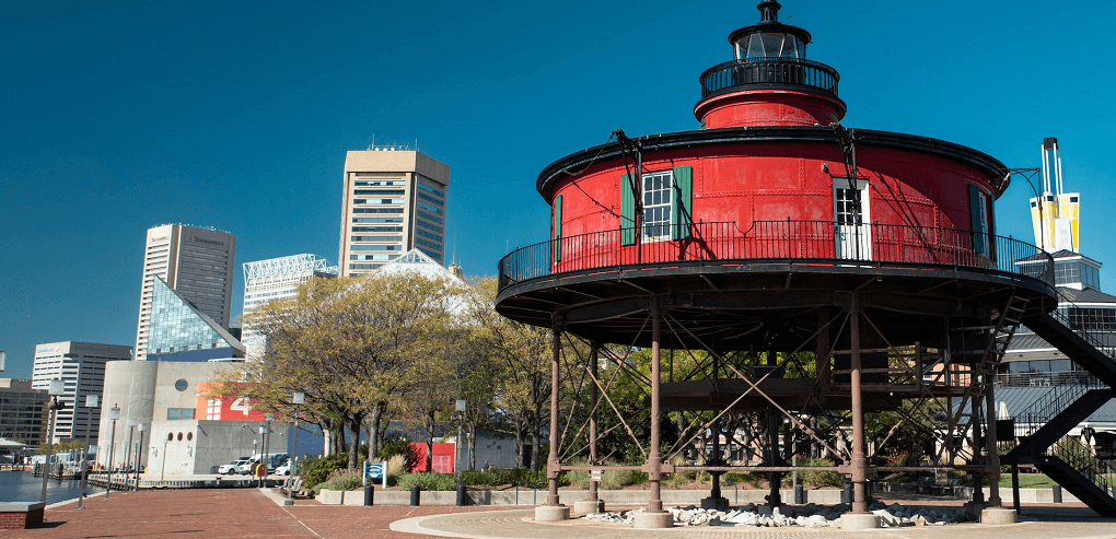 Seven Foot Knoll Light Baltimore Harbour by Bob Smith