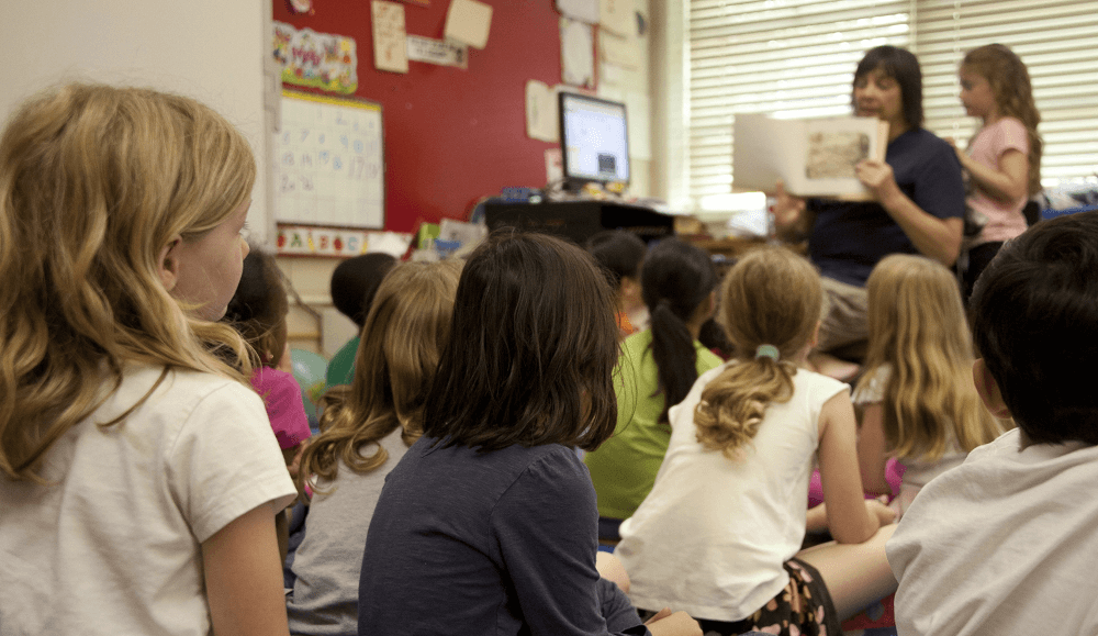 Children in a classroom by the CDC