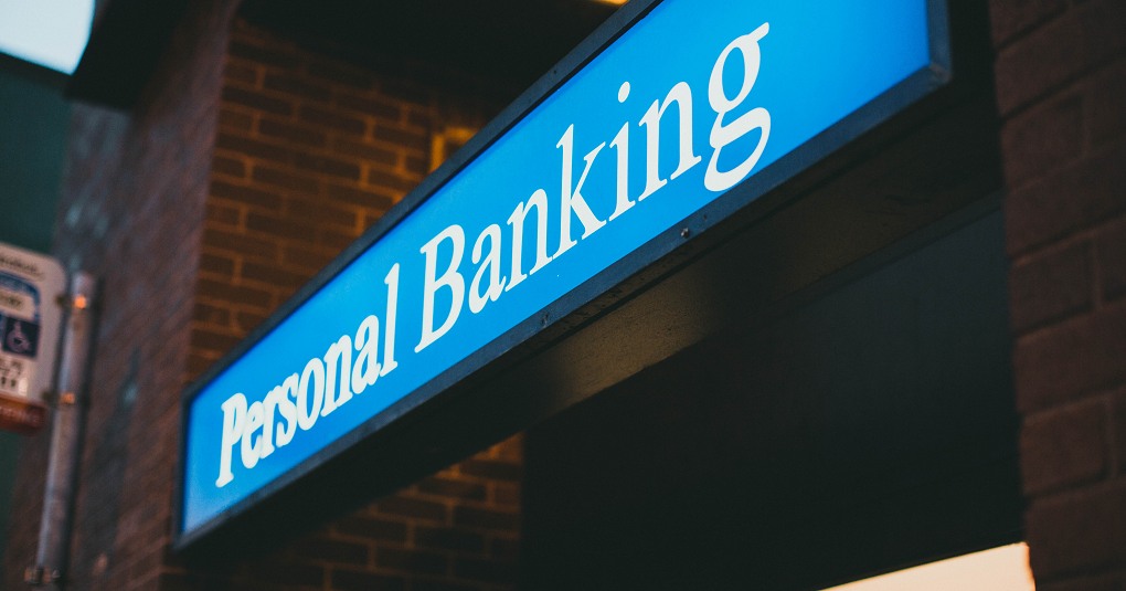 Personal banking sign by Jonathan Cooper from Unsplash