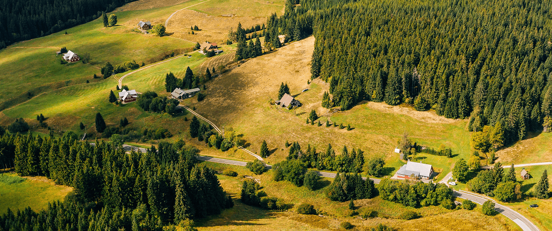 Ariel view of mountain in Czechia by Marcin Jozwiak