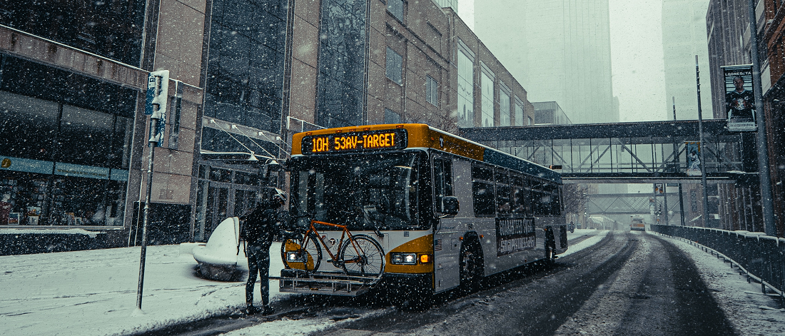 Bus in Indianapolis by Josh Hild