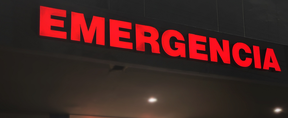 'Emergencia' ward sign