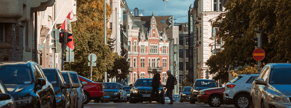 Cars in Helsinki by Tapio Haaja