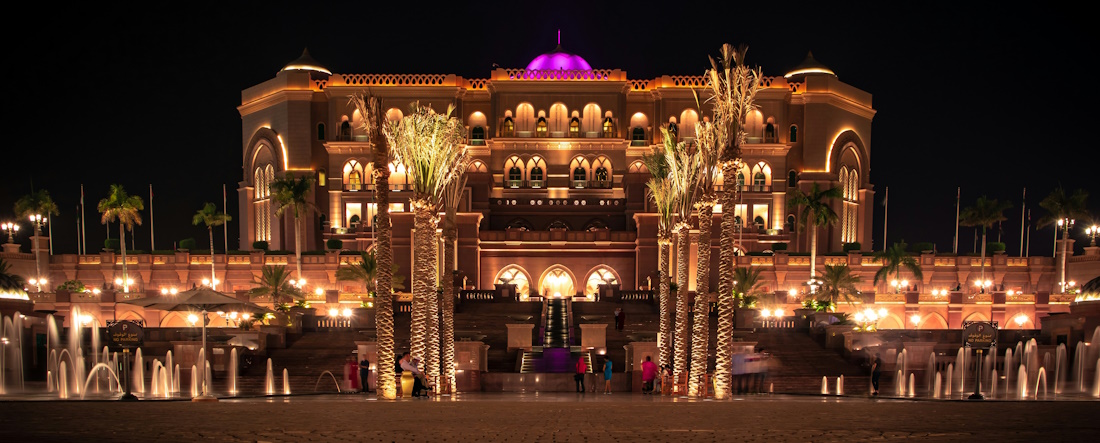 Emirates Palace at night