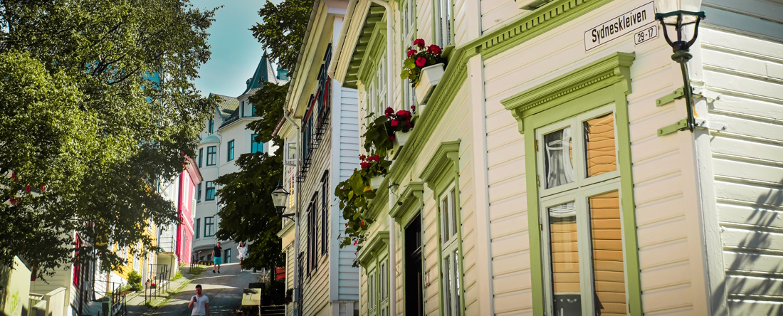 Old townhouses in Bergen city centre