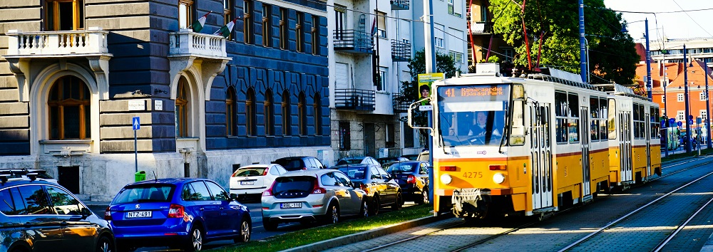 Tram in Budapest by Satyam Kapoor