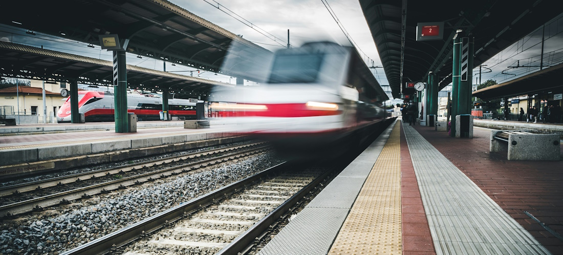 Trains stock image