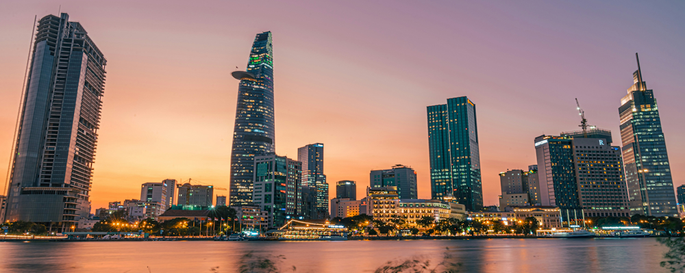 Ho Chi Minh City Skyline at Sunset by Tron Le on Unsplash