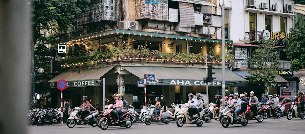 Motorbike Traffic in Hanoi by Elliot Andrews on Unsplash