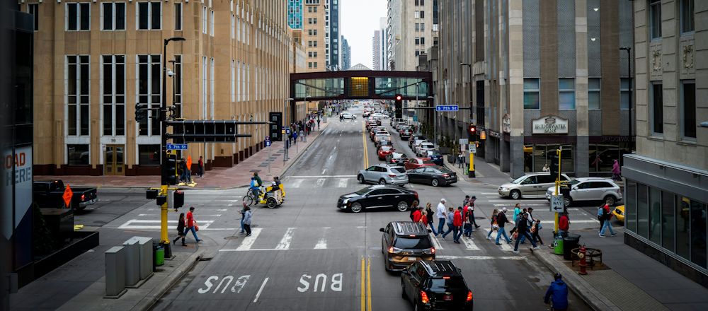 Busy Intersection in Minneapolis by Sesha Reddy Kovvuri on Unsplash