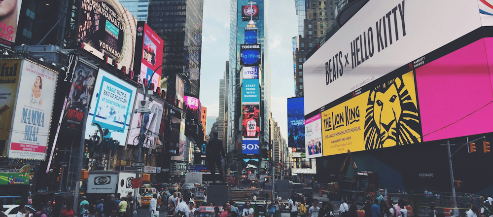 Broadway in New York City by Robert Bye on Unsplash