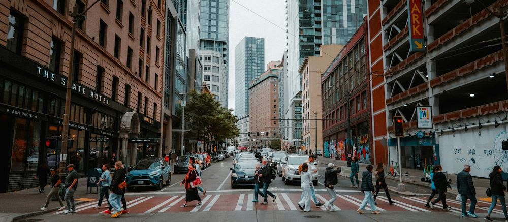 Pedestrian Crossing in Seattle, WA, by Josh Hild on Unsplash