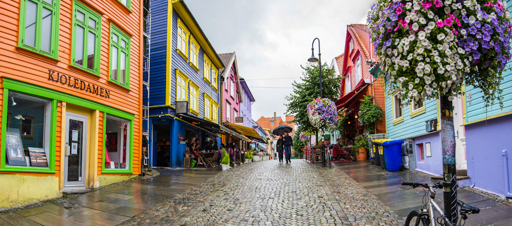 Shopping street in Stavanger