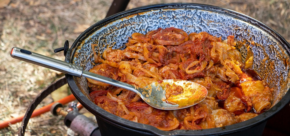 Stuffed cabbage stew at Hungarian food festival by András Gal