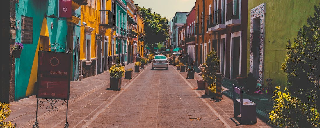 Colourful painted homes in Mexico by Raul Juarez