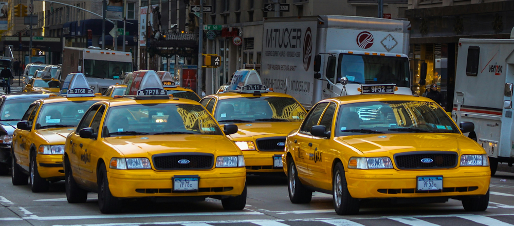 Taxis in New York City by Nick Fewings on Unsplash