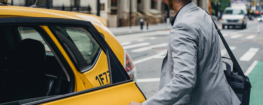 Man getting into taxi stock image by Ono Kosuki