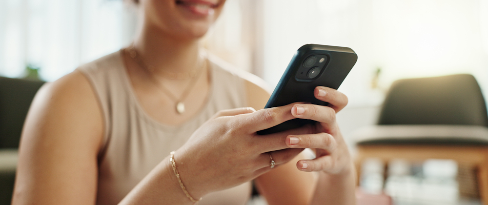 Woman using a mobile phone