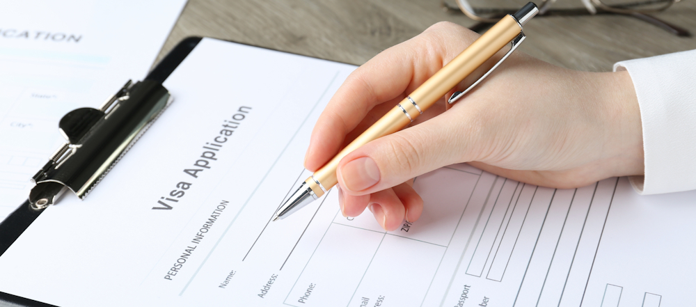 visa application form