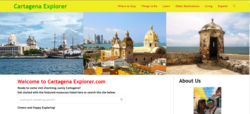 screenshot of website