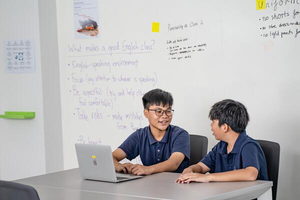 Students in an IELP classroom